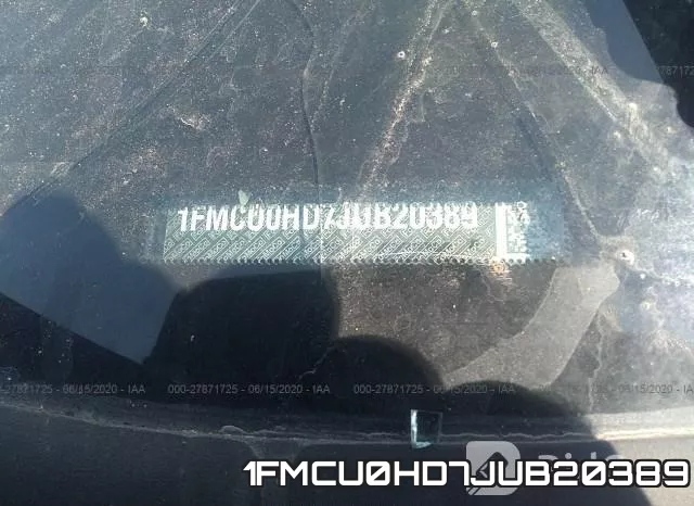 1FMCU0HD7JUB20389 фото 10