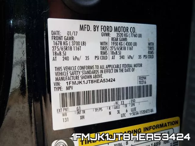 1FMJK1JT8HEA53424 фото 2