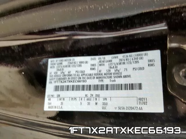 1FT7X2ATXKEC66193 фото 2