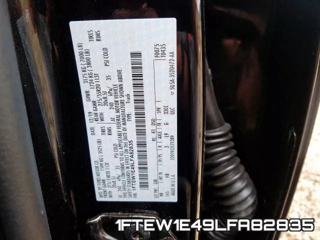 1FTEW1E49LFA82835 фото 2