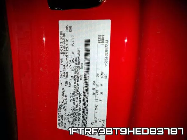 1FTRF3BT9HED83787 фото 2