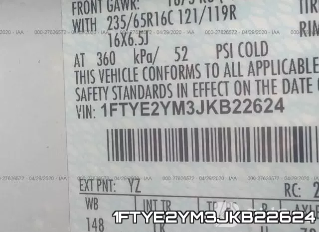 1FTYE2YM3JKB22624 фото 10