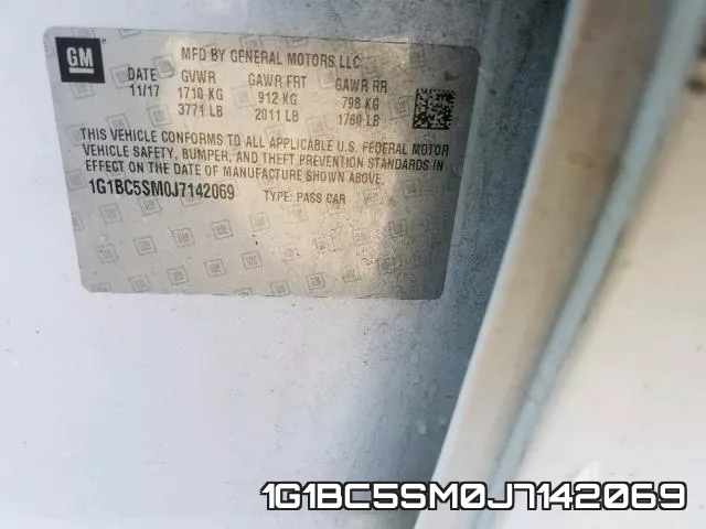 1G1BC5SM0J7142069 фото 2
