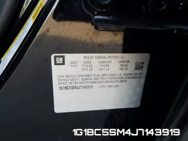 1G1BC5SM4J7143919 фото 2