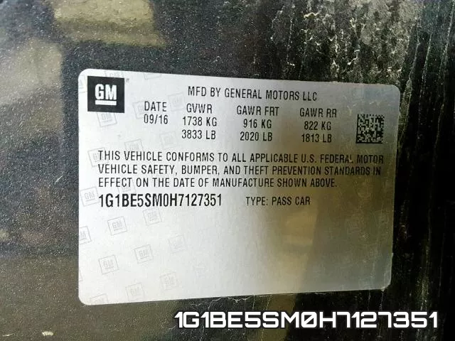 1G1BE5SM0H7127351 фото 2