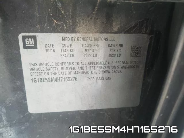 1G1BE5SM4H7165276 фото 2