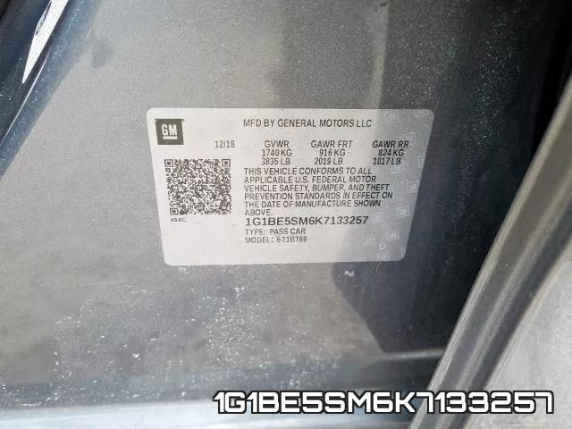 1G1BE5SM6K7133257 фото 2