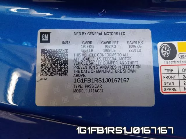 1G1FB1RS1J0167167 фото 2