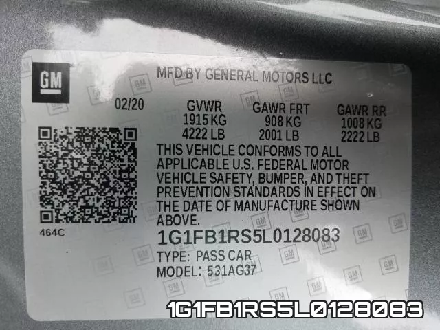 1G1FB1RS5L0128083 фото 2