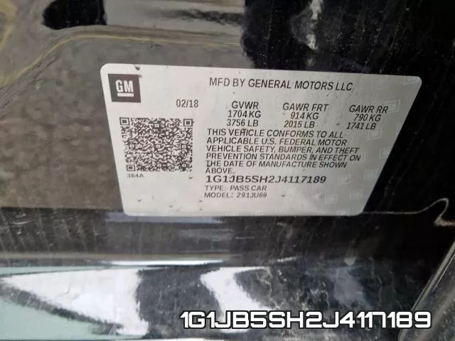 1G1JB5SH2J4117189 фото 2
