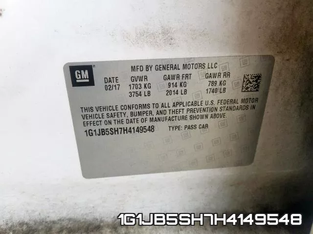 1G1JB5SH7H4149548 фото 2