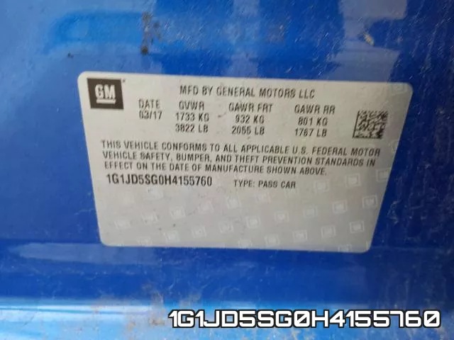1G1JD5SG0H4155760 фото 2
