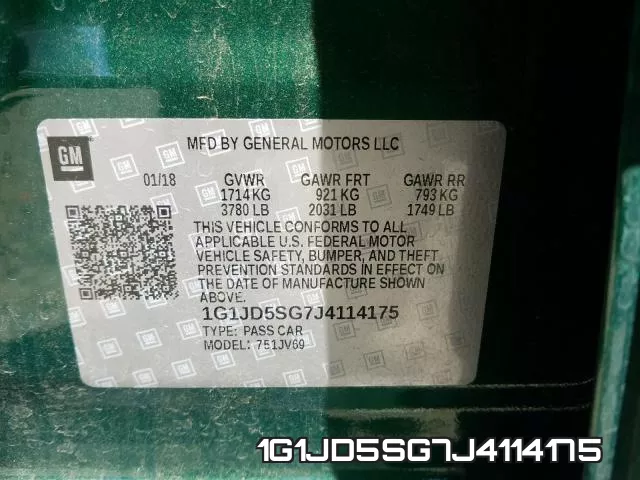 1G1JD5SG7J4114175 фото 2