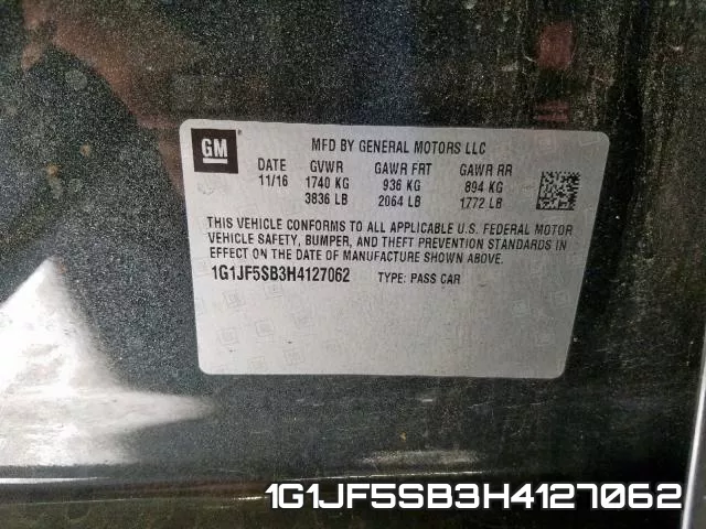 1G1JF5SB3H4127062 фото 2