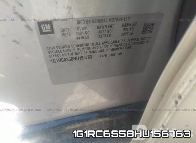 1G1RC6S58HU156763 фото 10