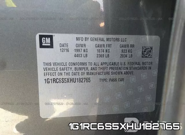 1G1RC6S5XHU182765 фото 10