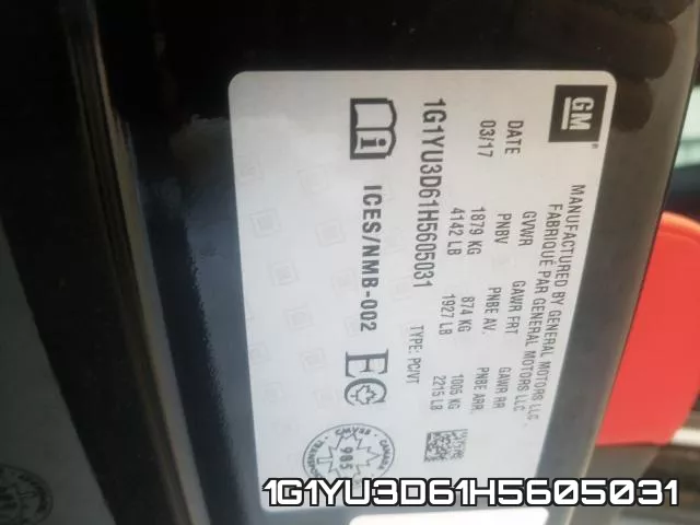 1G1YU3D61H5605031 фото 2