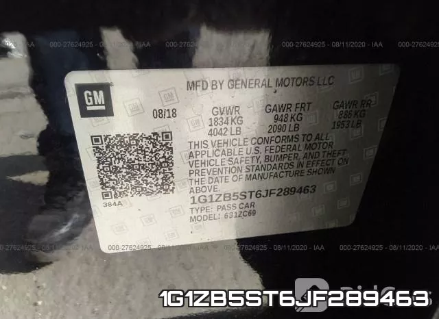 1G1ZB5ST6JF289463 фото 10
