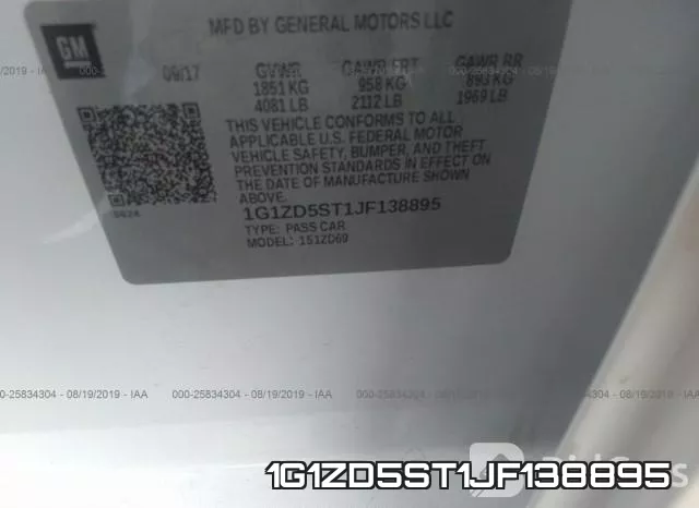 1G1ZD5ST1JF138895 фото 10