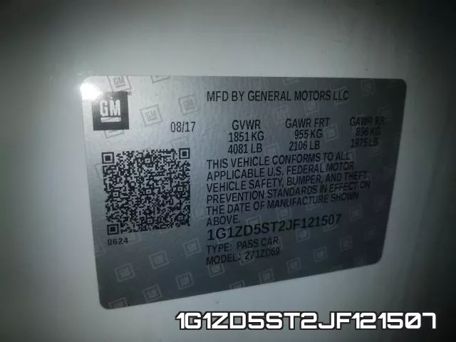 1G1ZD5ST2JF121507 фото 2