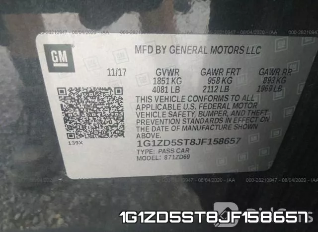 1G1ZD5ST8JF158657 фото 10