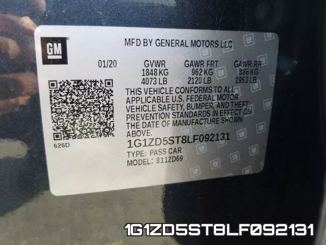 1G1ZD5ST8LF092131 фото 2