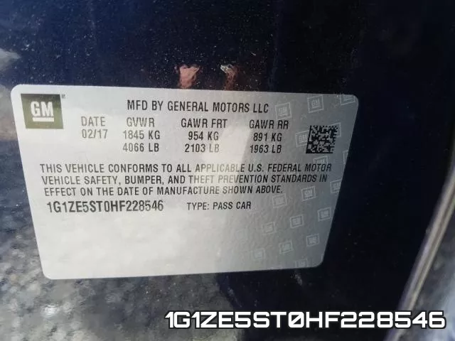 1G1ZE5ST0HF228546 фото 2