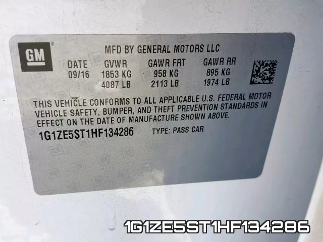 1G1ZE5ST1HF134286 фото 2