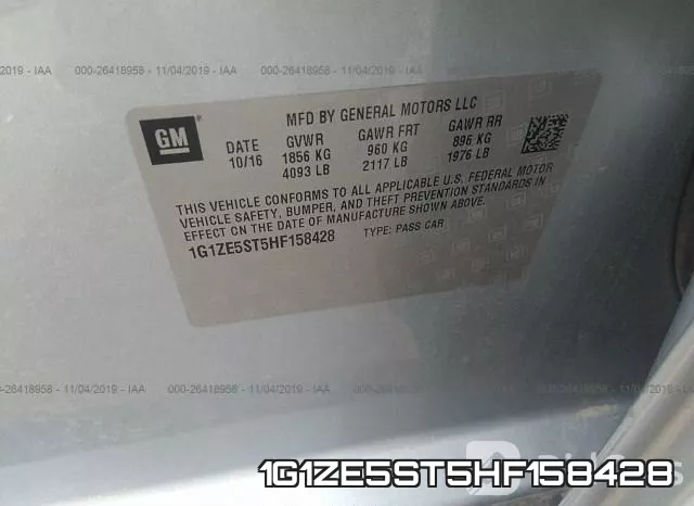 1G1ZE5ST5HF158428 фото 10