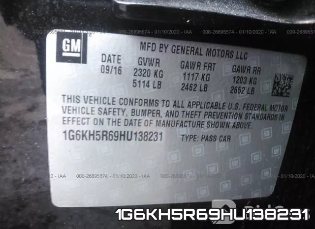 1G6KH5R69HU138231 фото 10