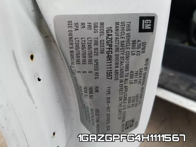 1GAZGPFG4H1111567 фото 2