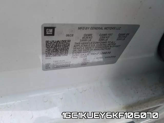 1GC1KUEY6KF106070 фото 2