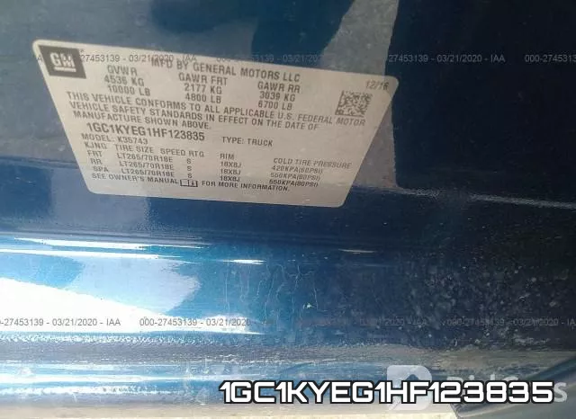 1GC1KYEG1HF123835 фото 10