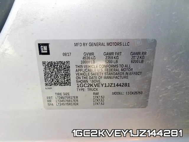 1GC2KVEY1JZ144281 фото 2