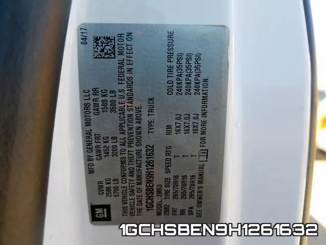 1GCHSBEN9H1261632 фото 2