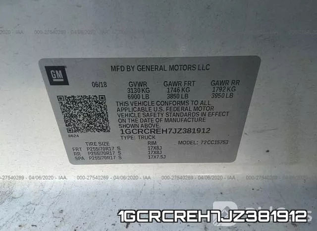1GCRCREH7JZ381912 фото 10