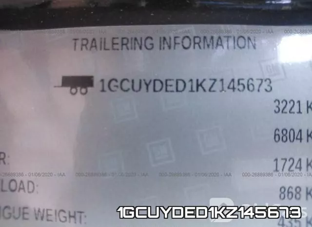 1GCUYDED1KZ145673 фото 10