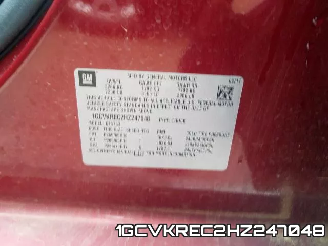 1GCVKREC2HZ247048 фото 2