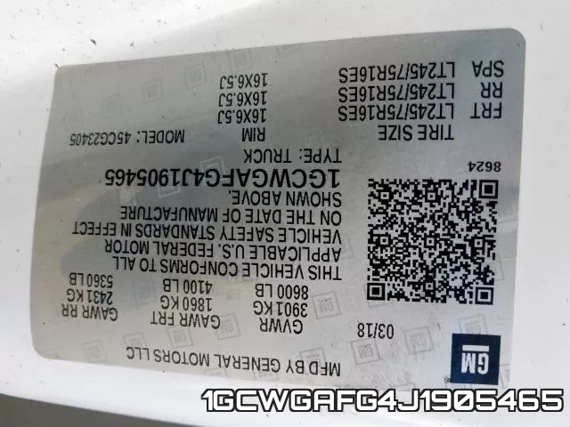 1GCWGAFG4J1905465 фото 2