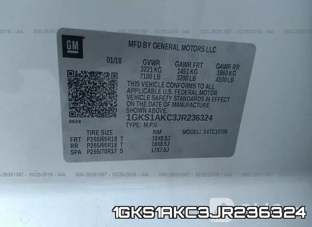 1GKS1AKC3JR236324 фото 10