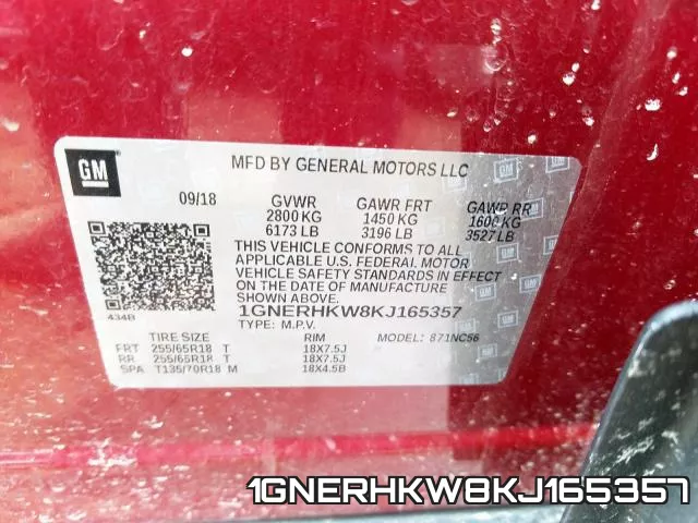 1GNERHKW8KJ165357 фото 2