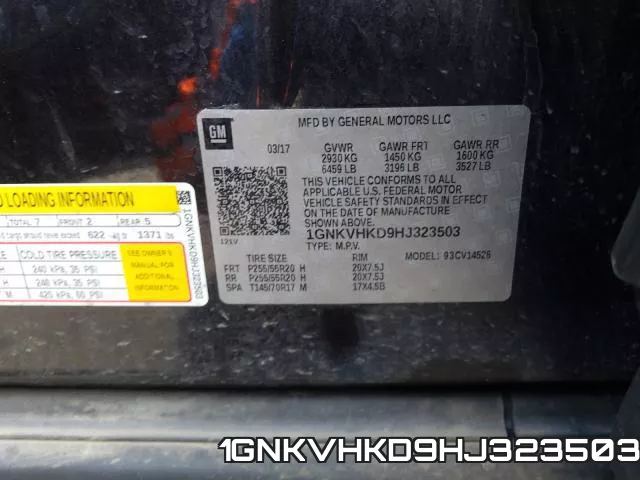 1GNKVHKD9HJ323503 фото 2