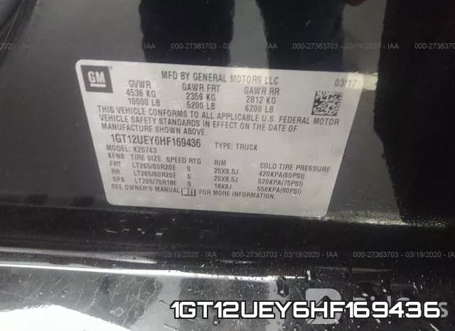 1GT12UEY6HF169436 фото 10