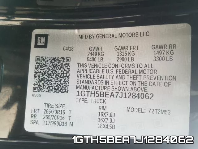 1GTH5BEA7J1284062 фото 2