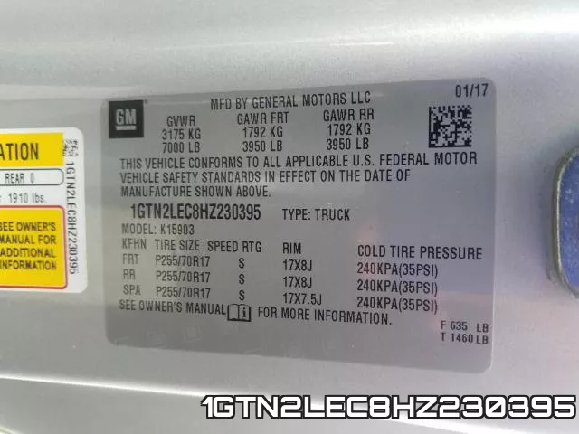 1GTN2LEC8HZ230395 фото 2