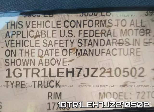 1GTR1LEH7JZ210502 фото 10