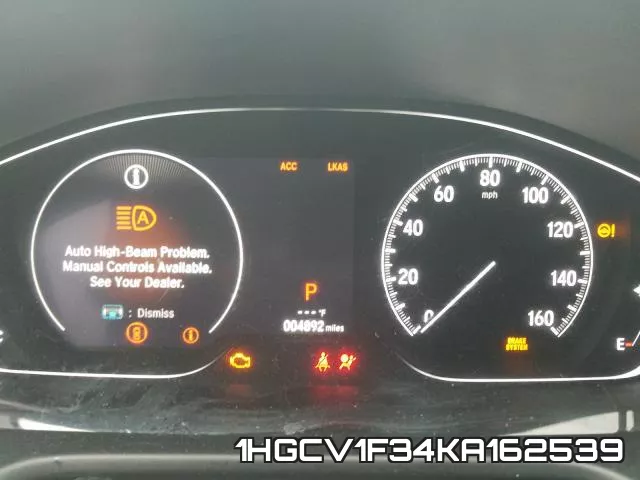 1HGCV1F34KA162539 фото 9