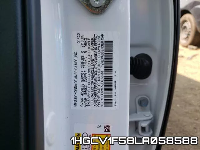 1HGCV1F58LA058588 фото 2