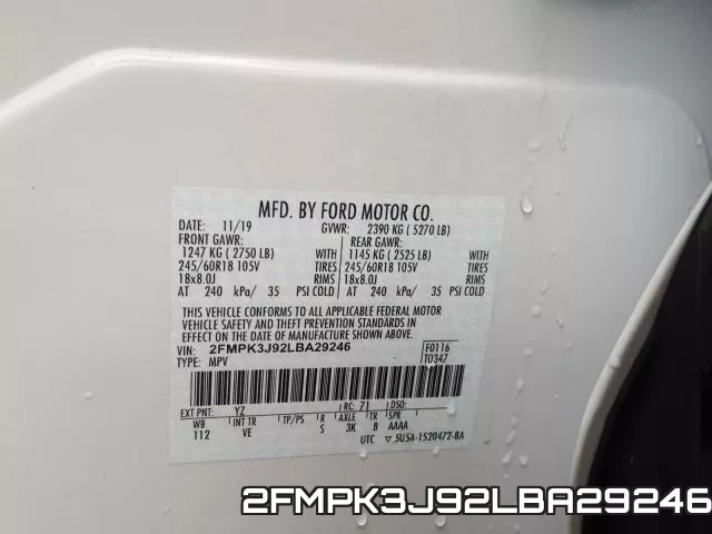 2FMPK3J92LBA29246 фото 2