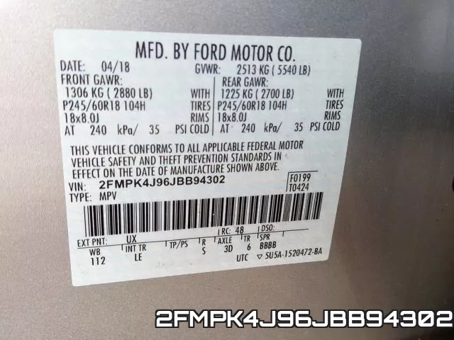 2FMPK4J96JBB94302 фото 2